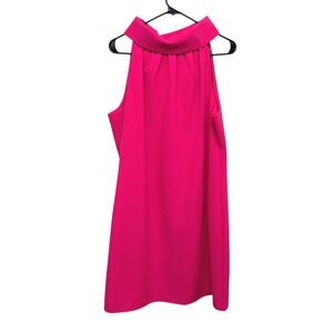 Sail to Sable Hot Pink Cowl Neck‎ Sleeveless Dress XL NWT Resort Coastal Chic